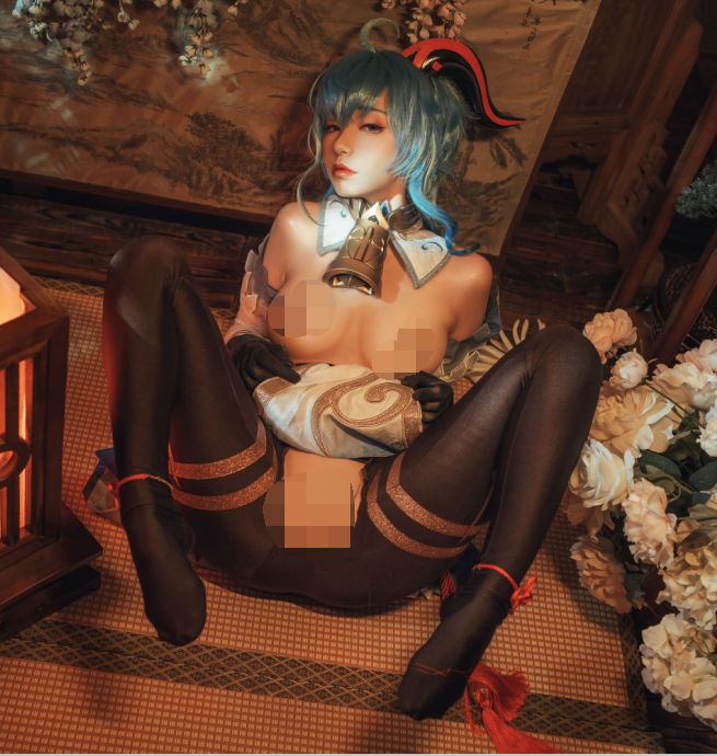 【自打包】超人气coser-喵小吉-原神甘雨 原版视图(61P,1V,1,.85G)