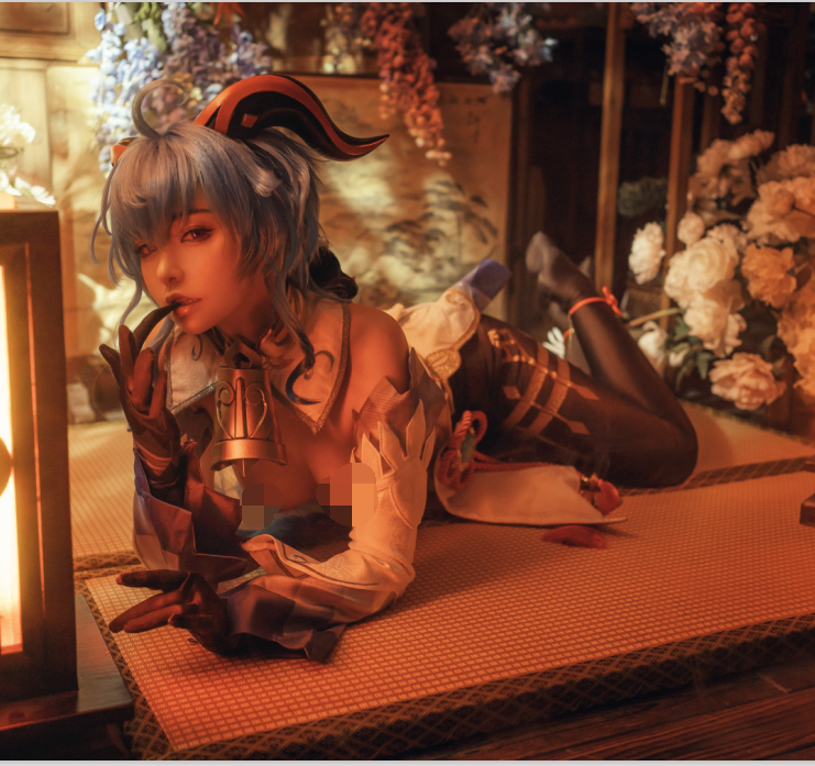 【自打包】超人气coser-喵小吉-原神甘雨 原版视图(61P,1V,1,.85G)