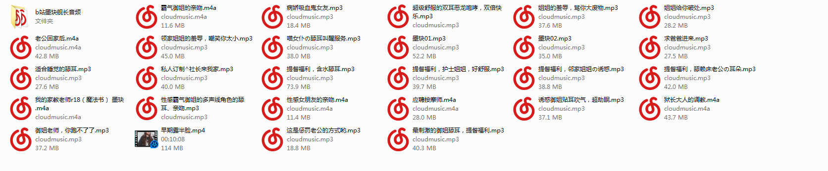 NO.1 (一补重修)B站墨玦/仙仙すasmr合集 1V 50A+(含R18)1.7G(通知贴)