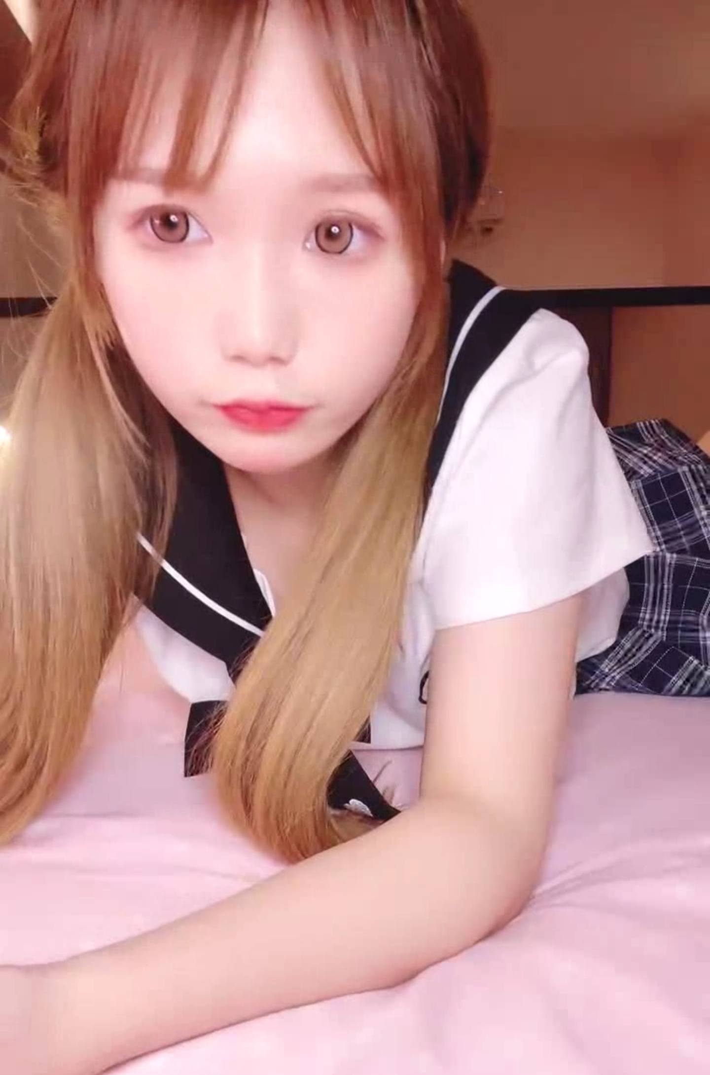 自录）双马尾一线天萝莉音白虎小小欣4.11[1v1.2g]