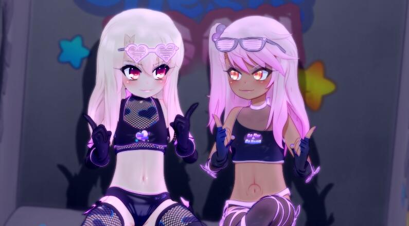 【MMD】伊利亚和美游【1V/872MB/百度】