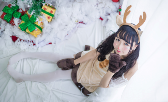 网红Coser@木绵绵OwO - 圣诞老人和驯鹿酱 [46P171MB]
