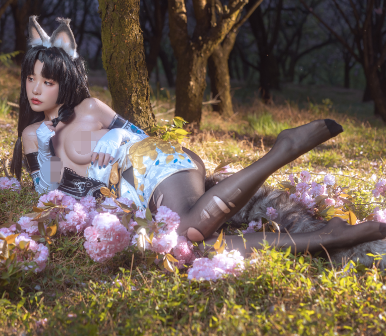 【自打包】超人气coser-喵小吉-永劫无间 胡桃,有水印版(50P,7PV,840M)