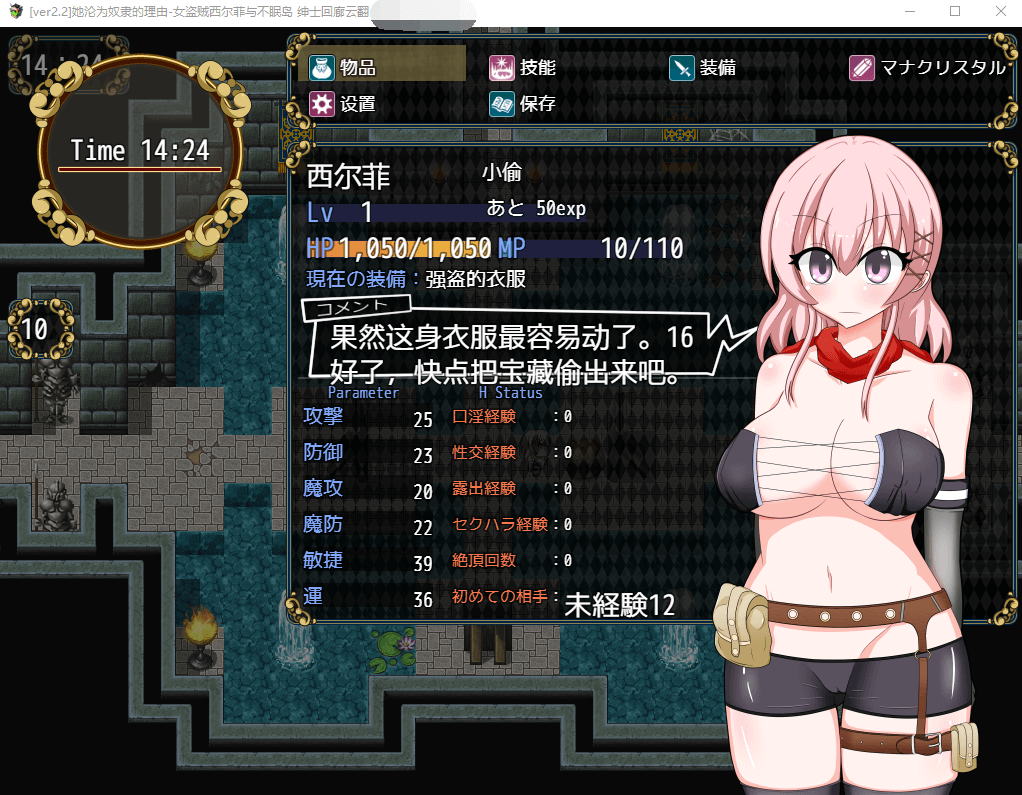 【超大作RPG】她沦为奴隶的理由-女盗贼希尔菲与不眠岛 云汉化