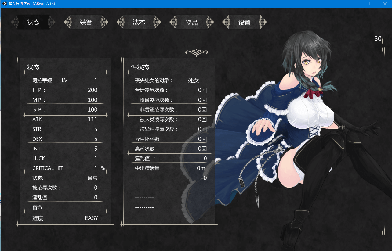 【ACT/全动态】魔女复仇之夜 Ver0.54D 步兵中文版
