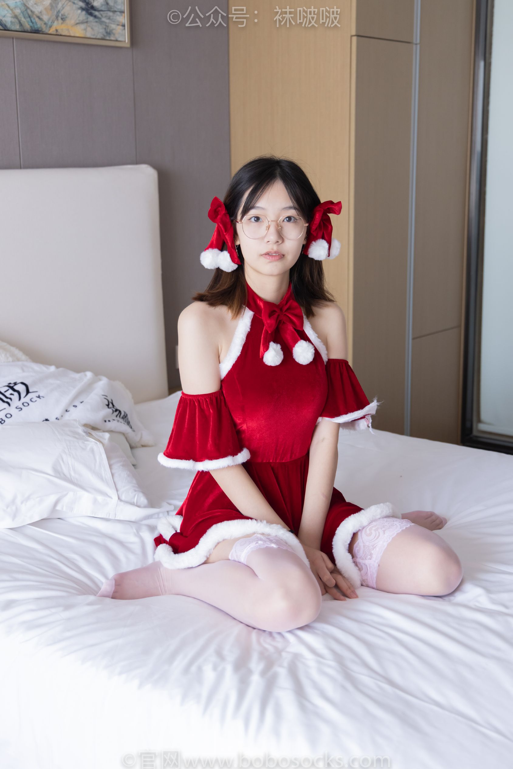 [袜啵啵] 043期 小甜豆-圣诞服165p3.14g