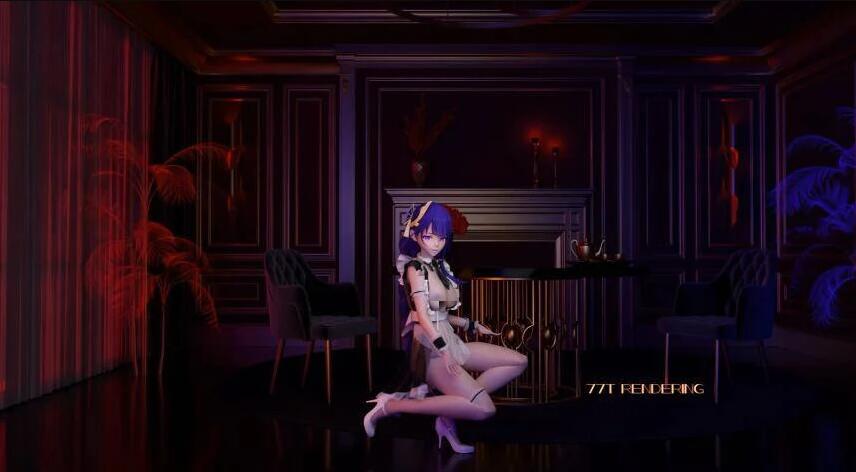 【MMD】Raiden Baal - Chocolate Cream 4K 18+
