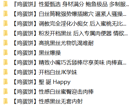 鸡蛋饼合集（11套，磁链）