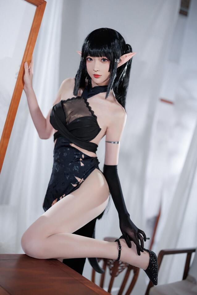 【Cos/写真】南宫 - NO.084 明日方舟森蚺旗袍