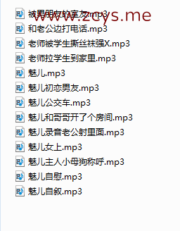 NO.121 (一补)魅儿中文同人音声13部