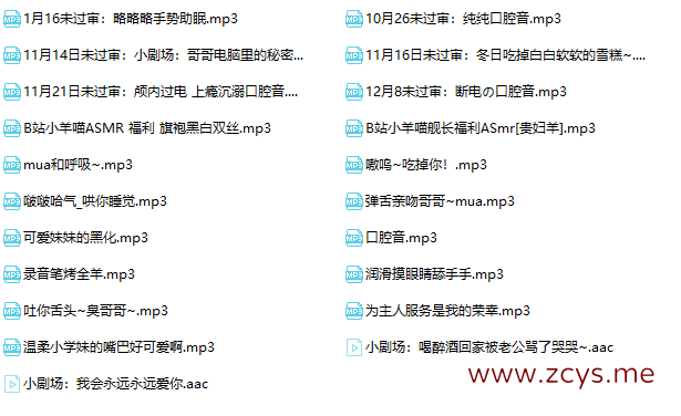 水蜜小羊喵音频小合集(21A 439MB)