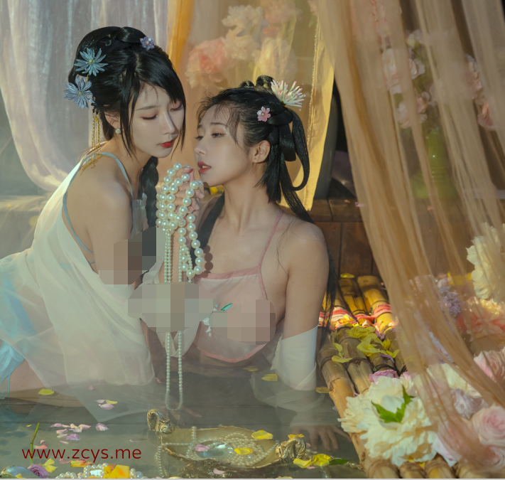 【自打包】精致古风写真-云溪溪&奶桃桃-水池,10K原版(42P,1V,1.38G)