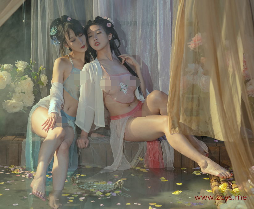 【自打包】精致古风写真-云溪溪&奶桃桃-水池,10K原版(42P,1V,1.38G)