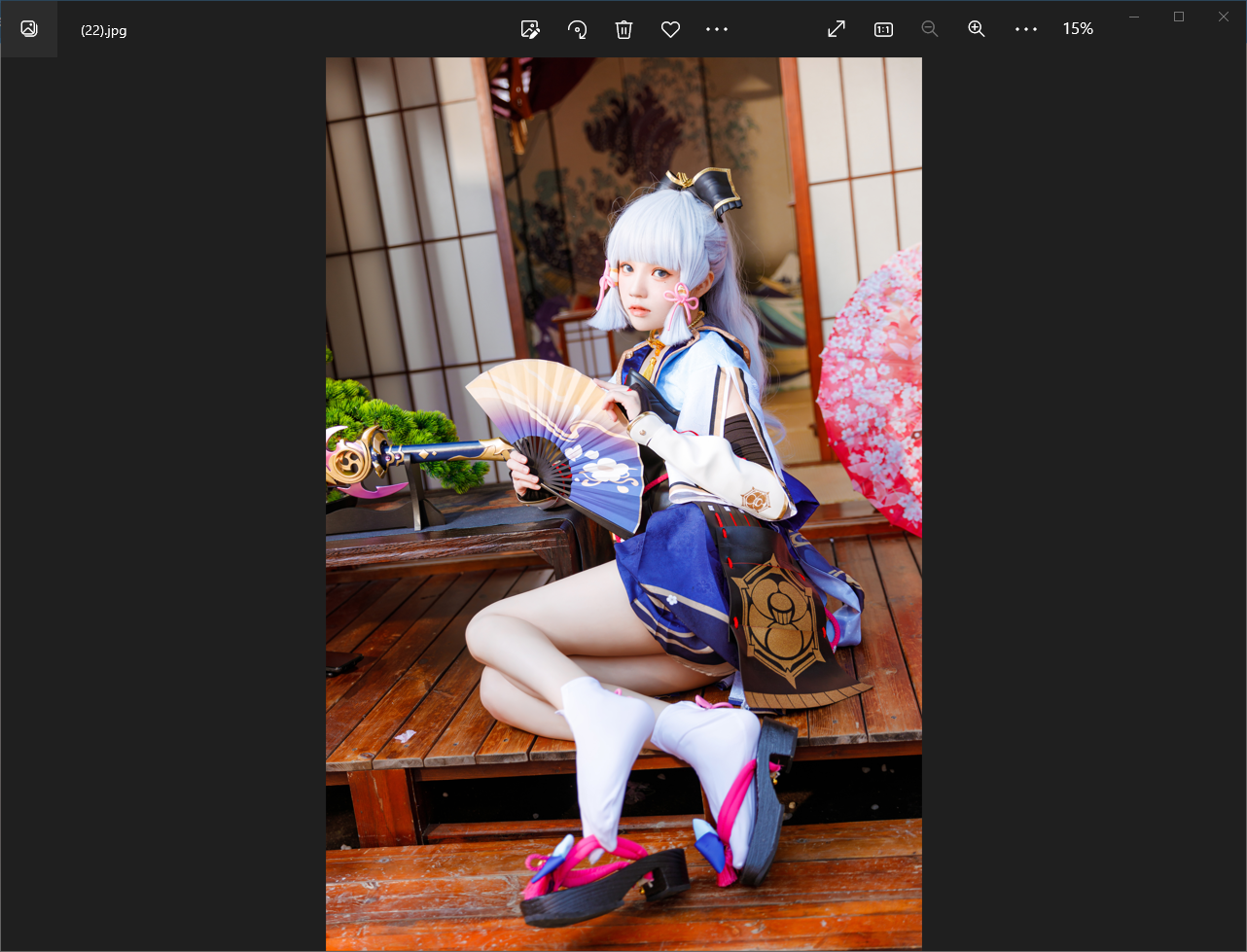 【Cos/写真】桜桃喵 – NO.128 神里绫华 [34P2V-814MB]