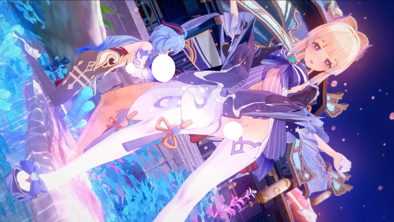 【MMD】Queendom 甘雨&心海 2K