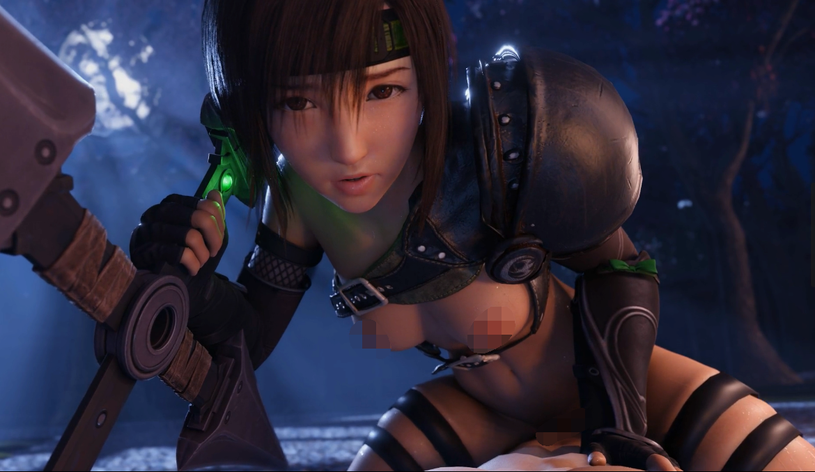 【3D同人/全动态】兔女郎蒂法+小红帽露娜 1.3G