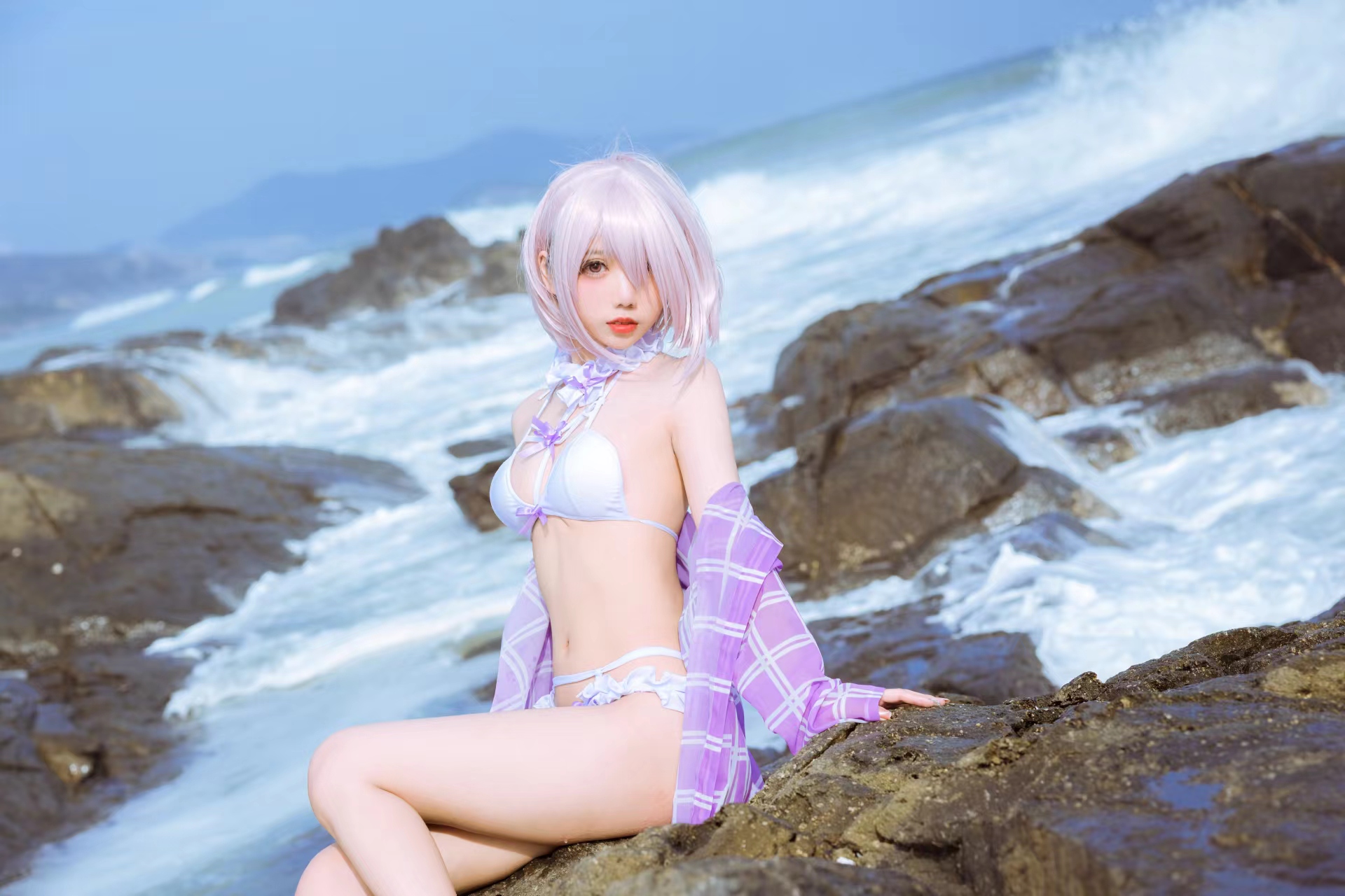 果咩酱w - NO.18 海边玛修 [35P-318MB]