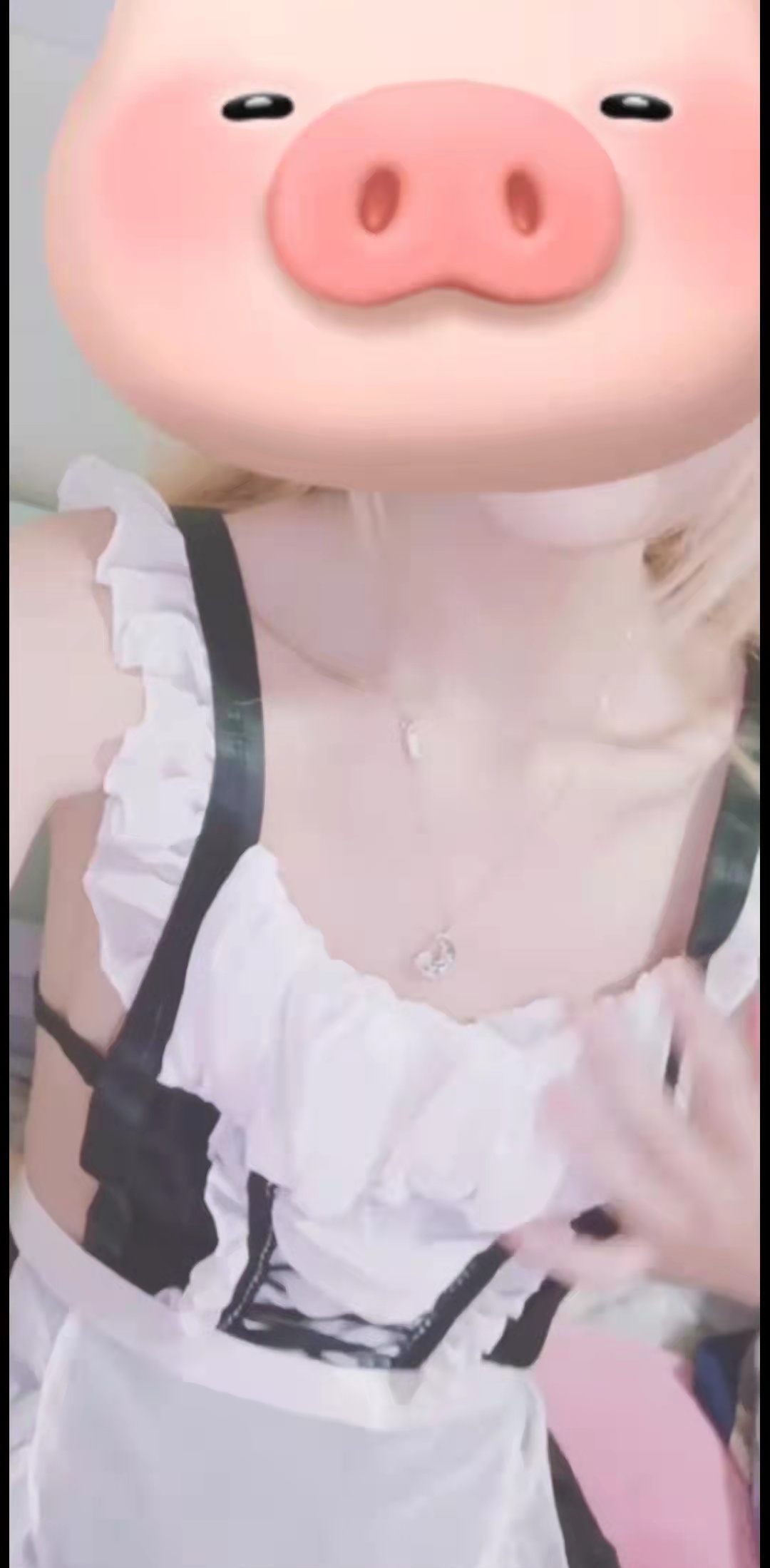 萌面学妹女仆装