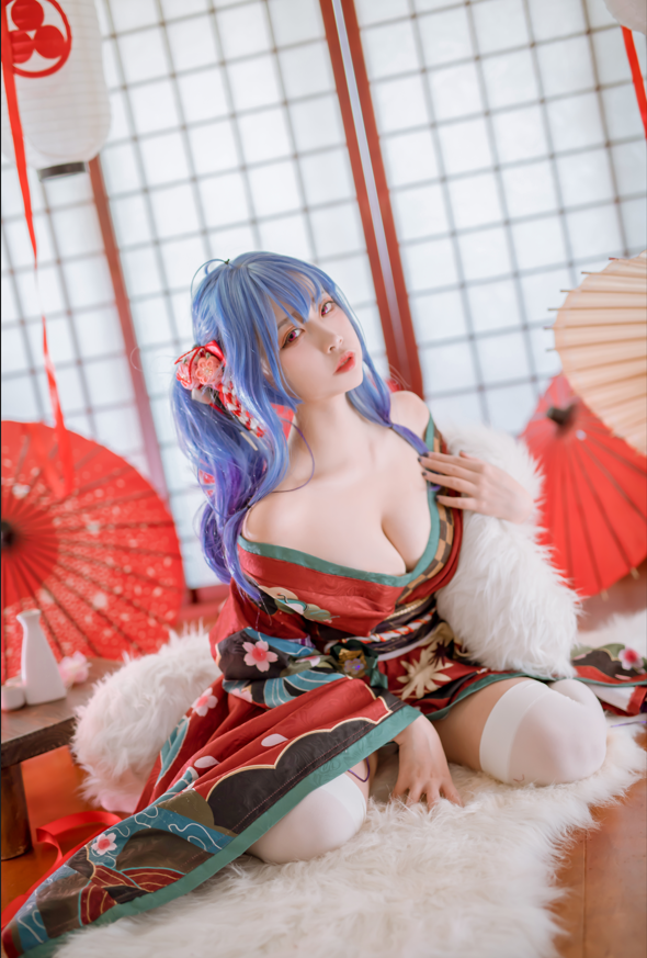 二佐Nisa - NO.137 碧蓝圣路易斯和服 【22P440M】