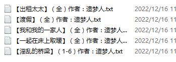 小说贴-造梦人作品合集（5本）