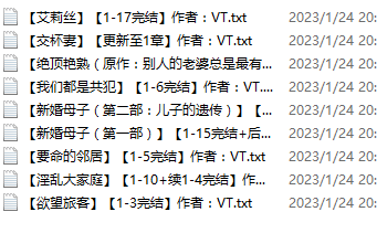 小说贴-【VT】作品合集(9本)