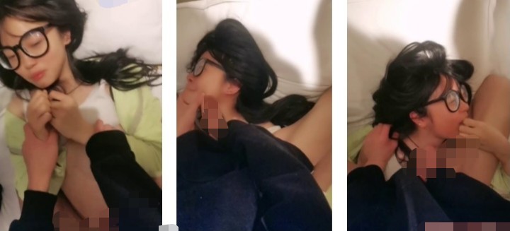 【03年小妹】00后眼镜妹被轮干~血都干出来了~太爽了-精彩刺激！3V[1.6G