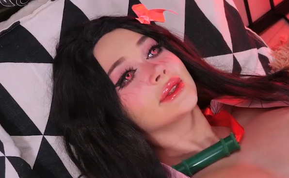 [COSPLAY]-[Purple Bitch]-灶门祢豆子-(1V/1.65GB)