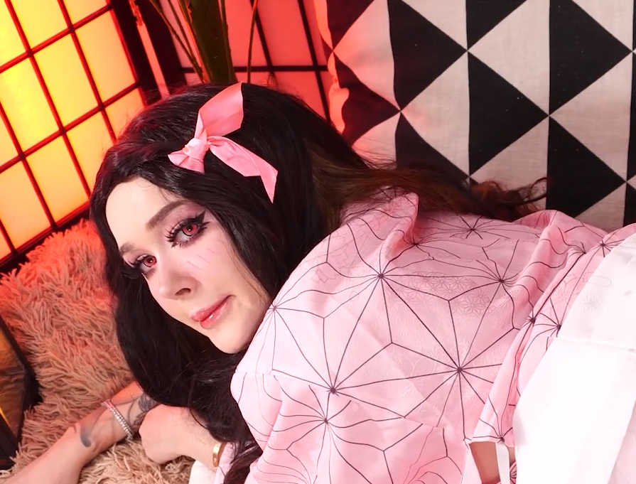 [COSPLAY]-[Purple Bitch]-灶门祢豆子-(1V/1.65GB)