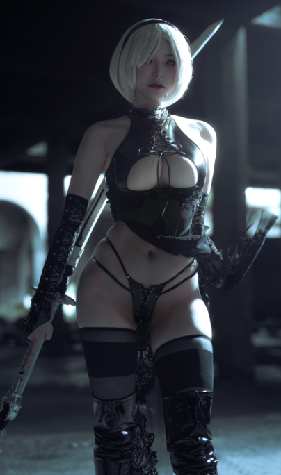 著名cos骚鸡女菩萨-秋和柯基(&奶桃)-N54莉莉丝+2B (Nier Automata) (115P,1.16G)