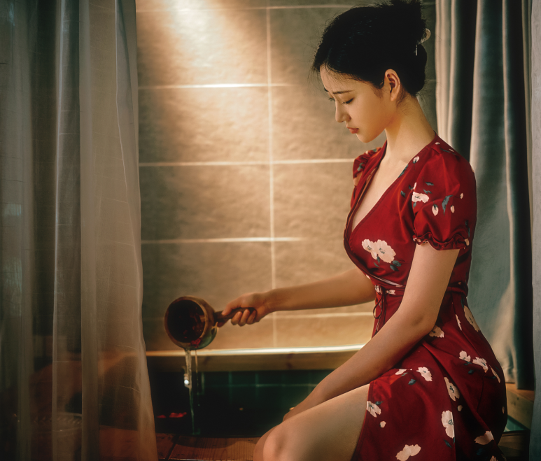 超人气漏点女菩萨-年年-2套 沐秋+年年有余 原版(83P,790M)