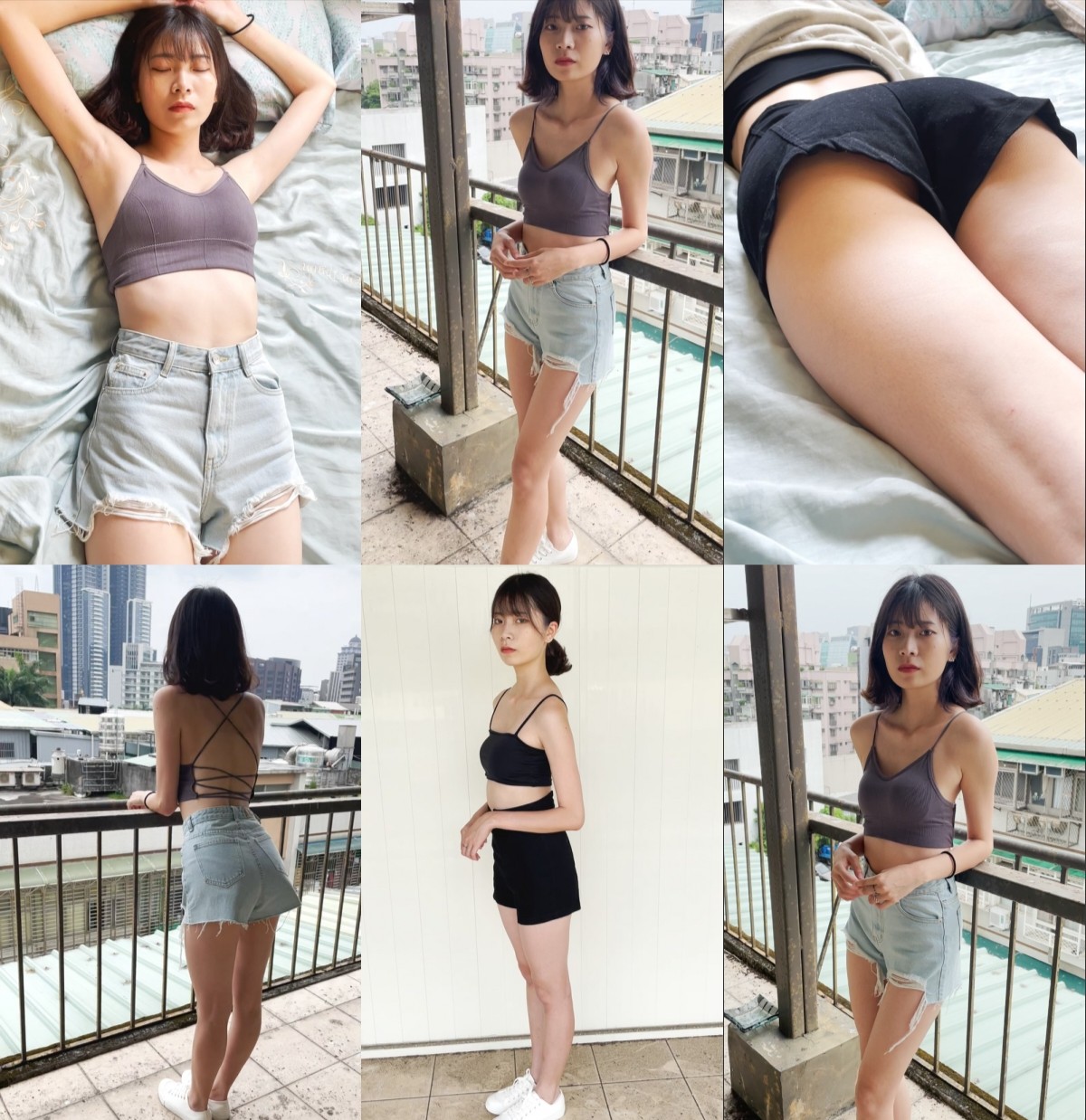 学院派系列-极品长腿清纯大学生美眉私拍~换衣服时被偸拍~摄影师加钱对着美腿撸一发[1040M