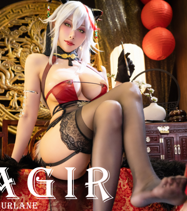 人气cos骚鸡-雨波_HaneAme-AzurLane_Agir_Chipao_埃吉爾旗袍（44P,1V,395M）