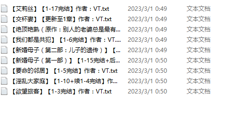 小说贴-【VT】作品合集(9本)