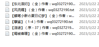 小说贴-wq03272190作品合集(6本)