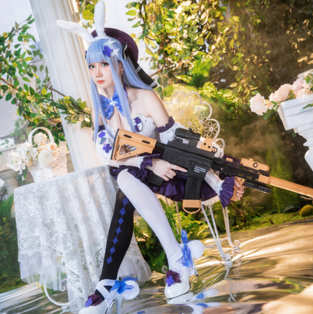 人气cos-焖焖碳-少女前线 HK416（24P,214M）