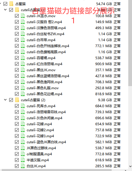里有合集资源（磁力） [np+nv 39.5G]+里有 大合集（度盘+秒传）[40.8G]+cuteli 占星猫 大合集（磁力）[54.91G]