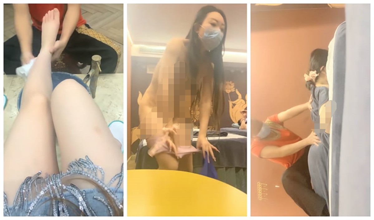真实SPA按摩店偷拍-男技师给闺蜜做大保健全身推油私处按摩 648M