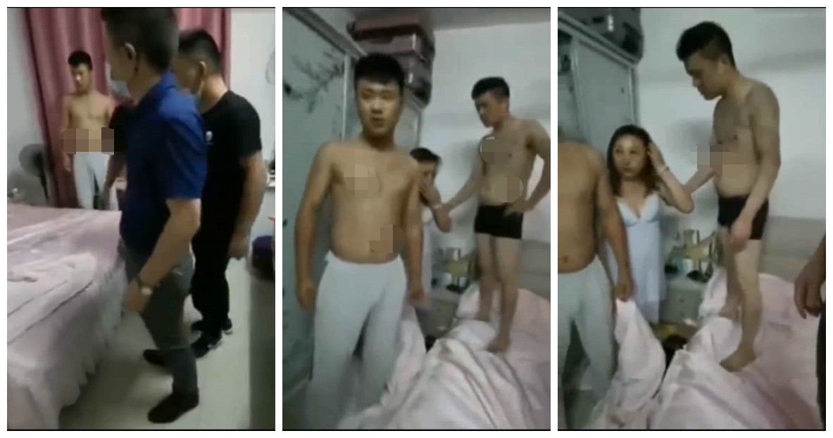 猎奇-儿子带着朋友和妈妈淫乱3P嗨皮中被女儿发现叫来爸爸抓奸现场非常精彩378MB