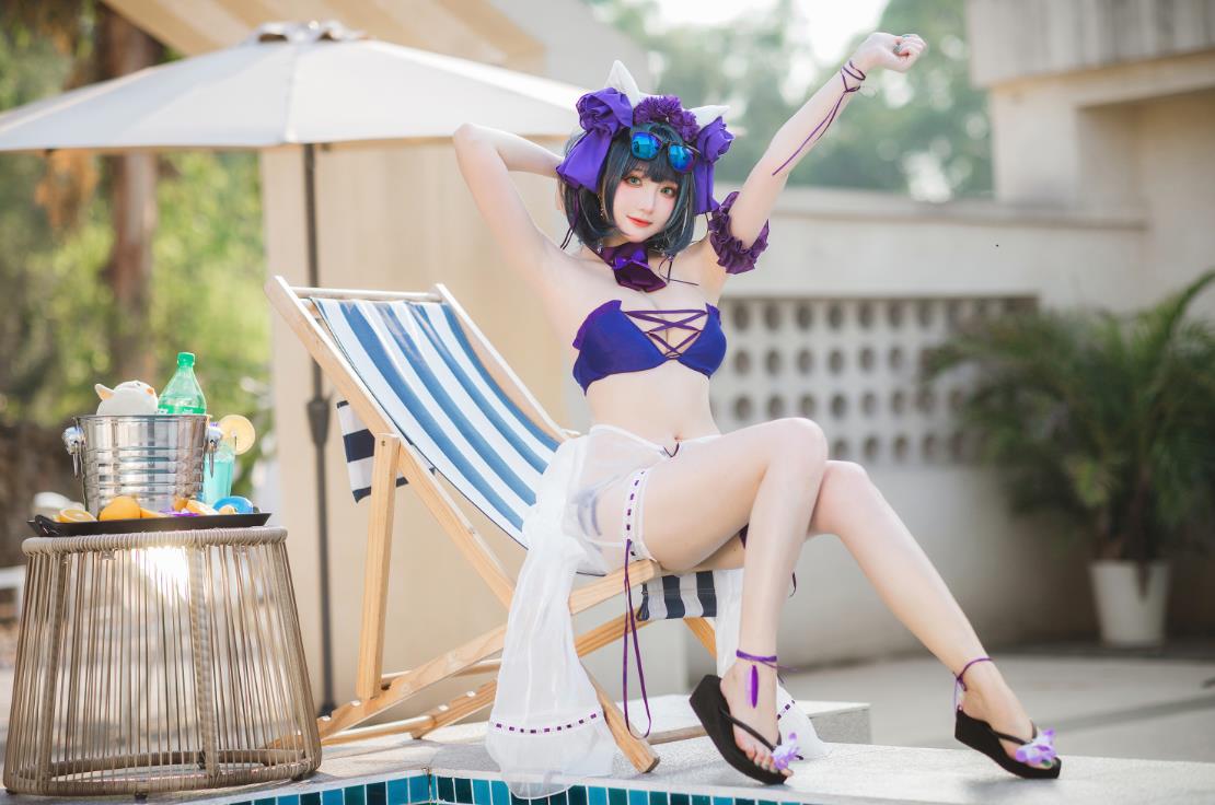 瓜希酱 – 柴郡泳装 32P-108M
