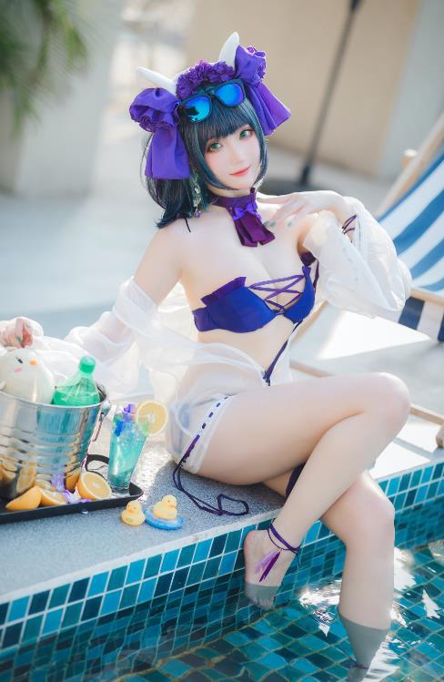 瓜希酱 – 柴郡泳装 32P-108M