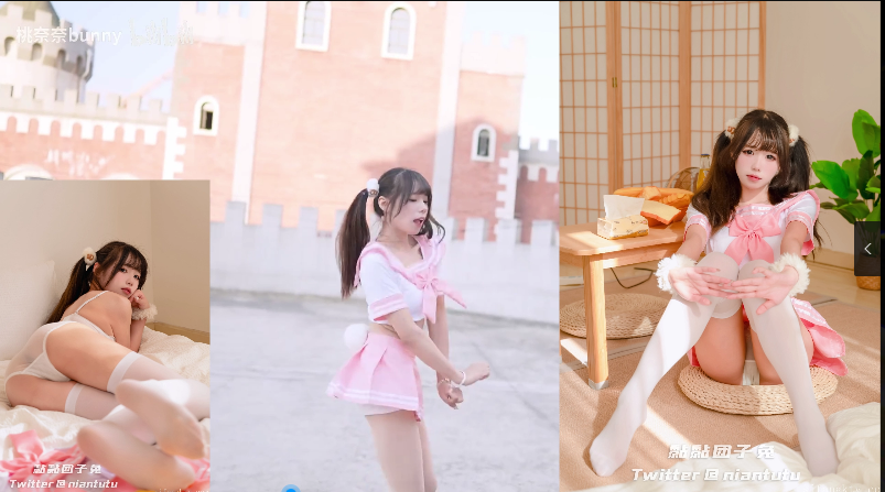 咬一口兔娘粉色jk(362m)
