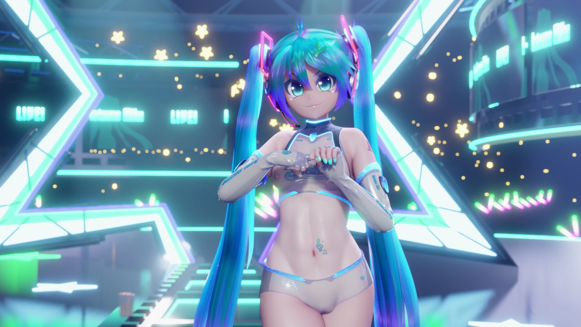 2D HenTai 影片：初音的深喉直播（03:31）