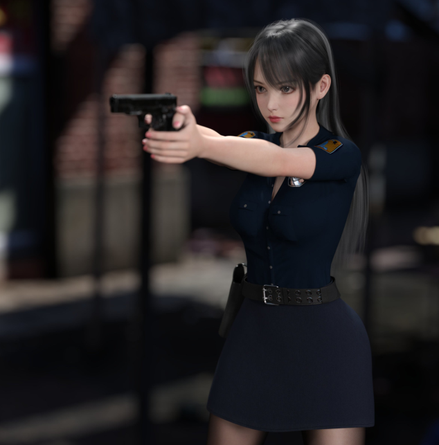3D漫画-黑絲女警隊1-2(159P,72M)