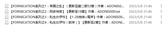 小说贴-【ADONIS000】作品合集(4本)