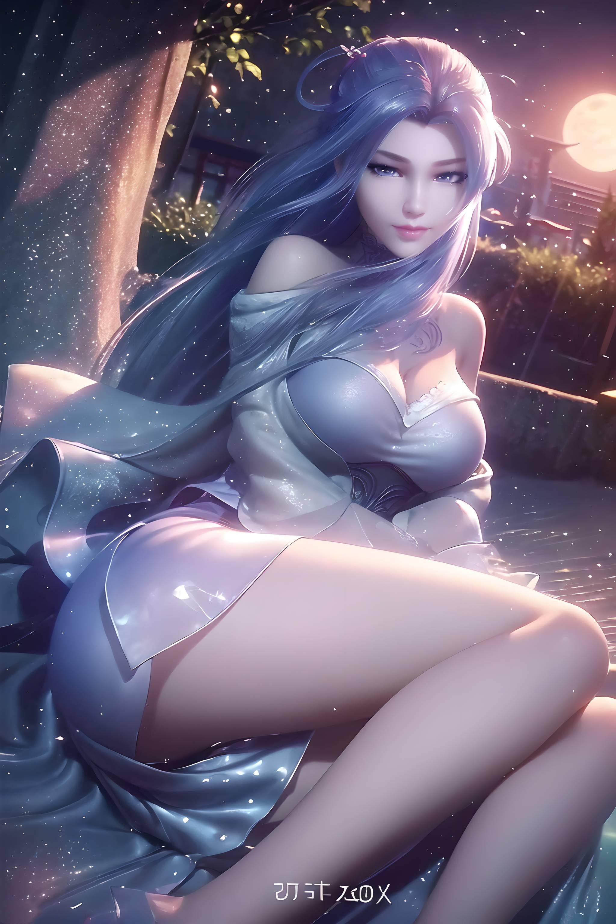 [3D] 【AI国漫】天行九歌紫女精品合集+赠图：小兔仙【77P】【263MB百度云】