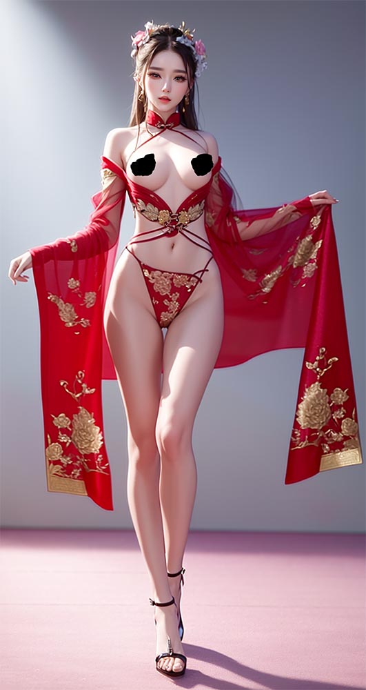 【AI绘画】汉服模特走秀【349P】【700M百度云】