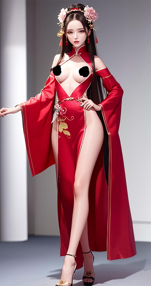 【AI绘画】汉服模特走秀【349P】【700M百度云】