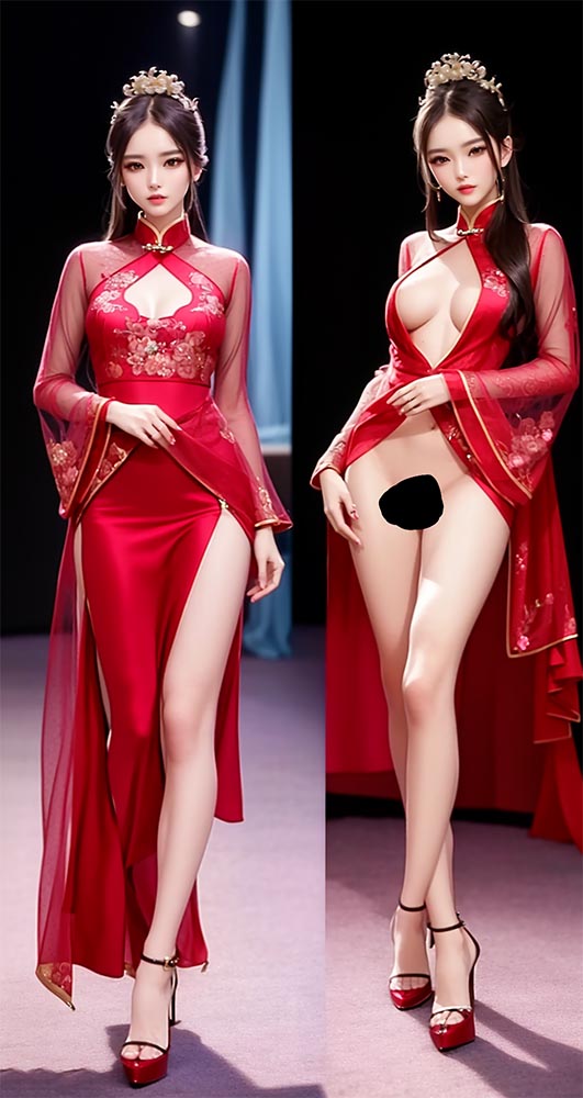 【AI绘画】汉服模特走秀【349P】【700M百度云】
