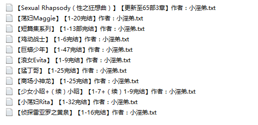 小说贴-【小淫弟】作品合集(11本)