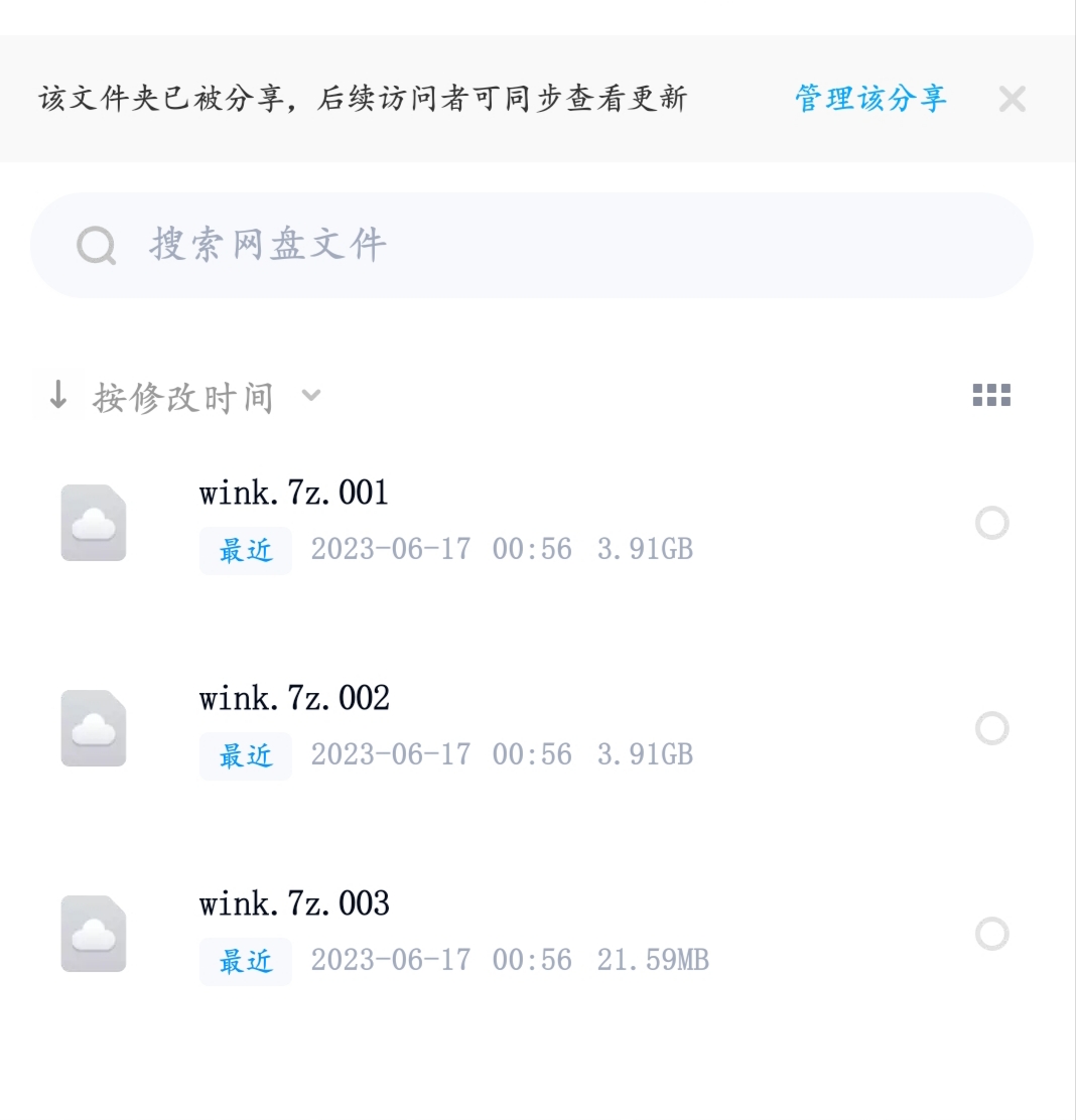 wink是可爱的wink 合集 nv 7.8G